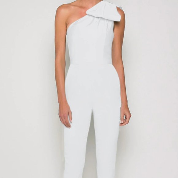 Alexia Maria White Blair Jumpsuit Size 0